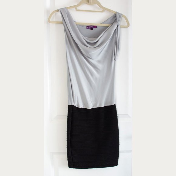 Silky, clingy cowl neck dress - Picture 2 of 4